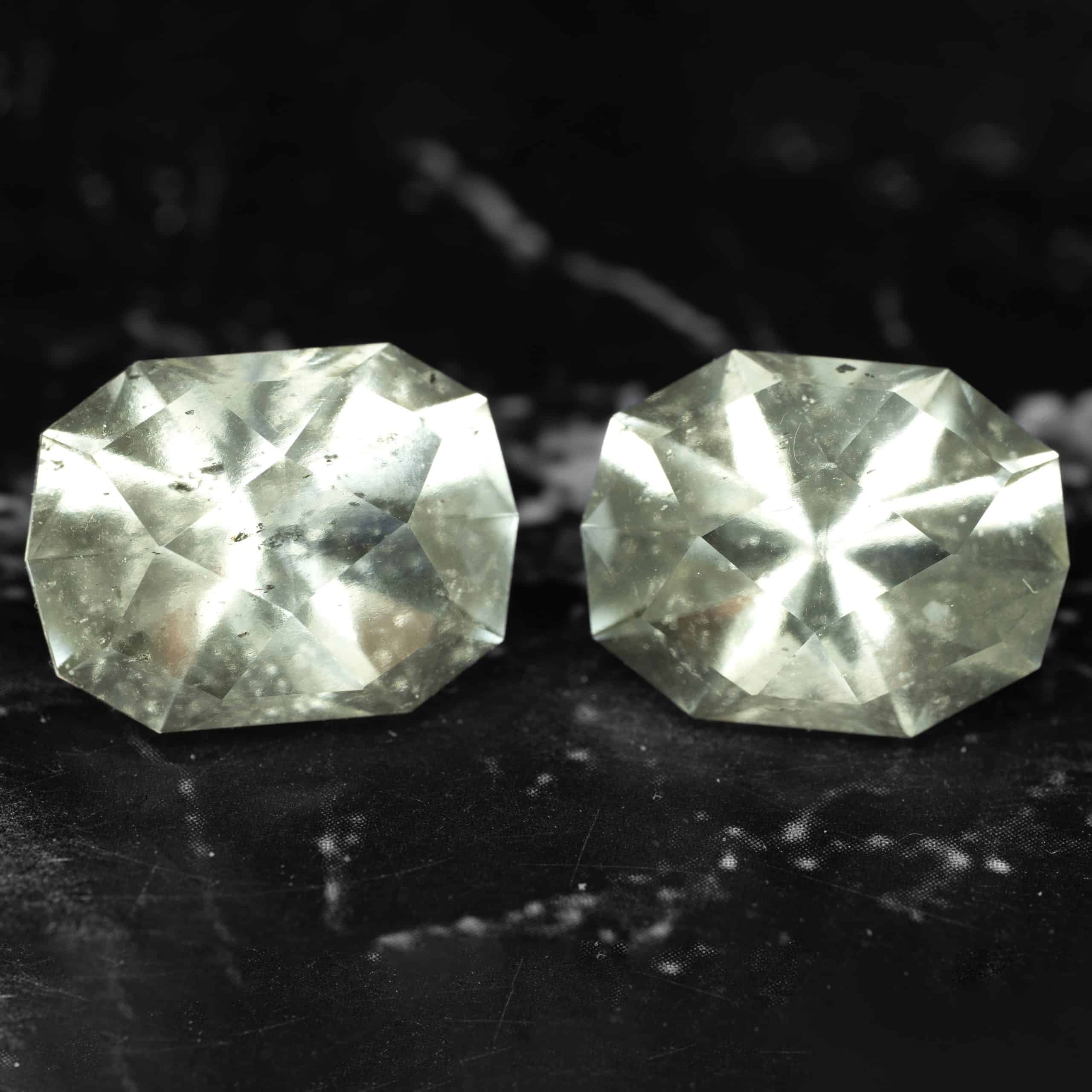 libyan desert glass pair 11.62 ct