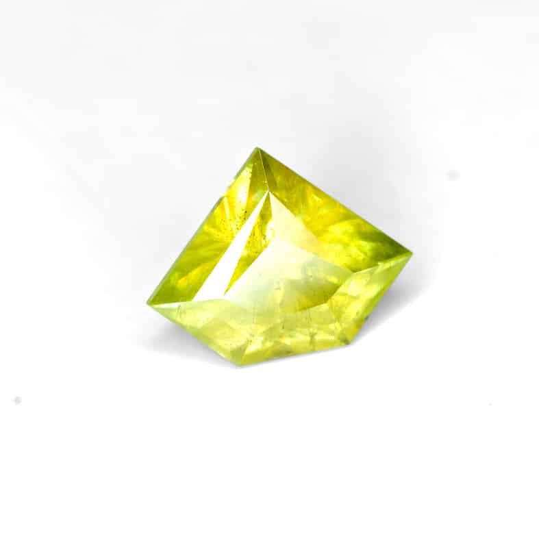 Sphene / Titanite, Madagascar 0.74 Ct shield